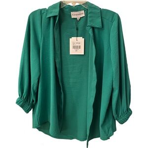 Vintage Women’s Golf Green Blouse